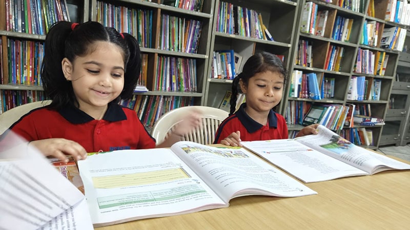Students reading